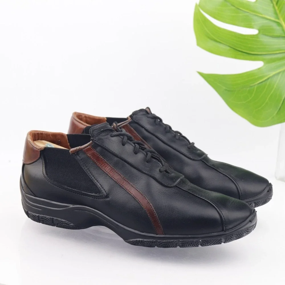 Allen Edmonds Shoes Mens Rambler Driving Sneakers Size 8 Black Leather Lace Up
